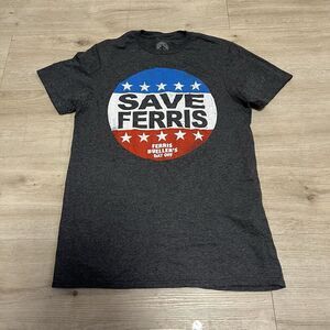 Paramount Save Ferris - Ferris Bueller's‎ Day Off T Shirt Size Small Mens Gray